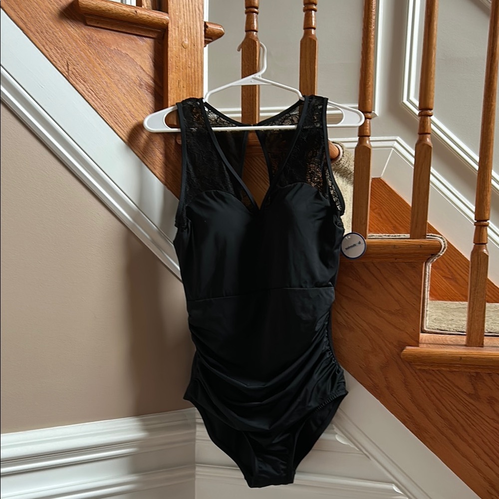Black Lace Swimsuit